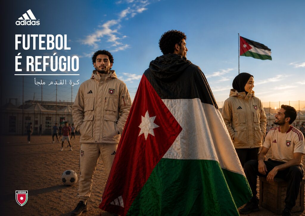 adidas × Jordânia — Futebol é refúgio — peça 1