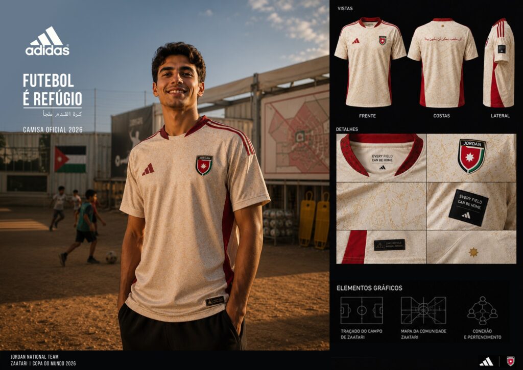 adidas × Jordânia — Futebol é refúgio — peça 2