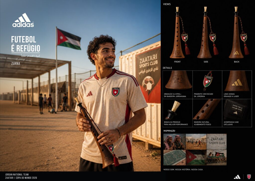 adidas × Jordânia — Futebol é refúgio — peça 3